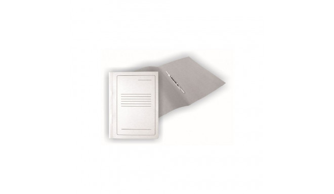 Cardboard binder SMLT, A4, 300g, white with print, cardboard