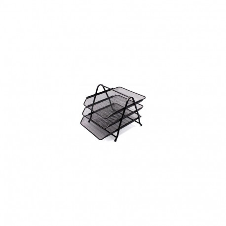 Horizontal tray Forpus, 3, black, perforated metal 1002-020