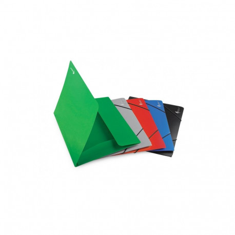 Folder with rubbers Forpus Premier, A4, plastic, capacity 150 sheets, gray