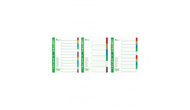 Divider Forpus, A4, 1-5 colors, plastic