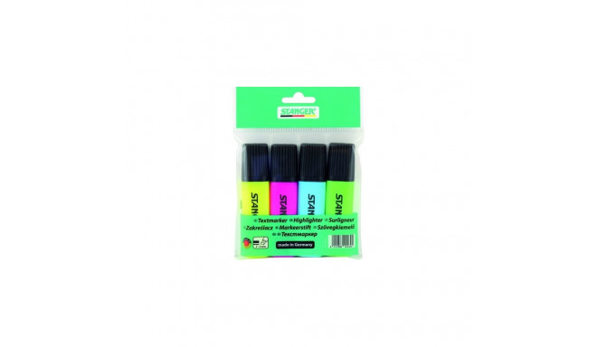 STANGER highlighter, 1-5 mm, set 4 pcs 180009000