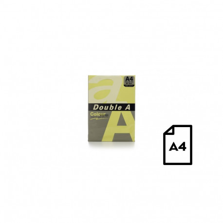 Colour paper Double A, 80g, A4, 500 sheets, Cheese
