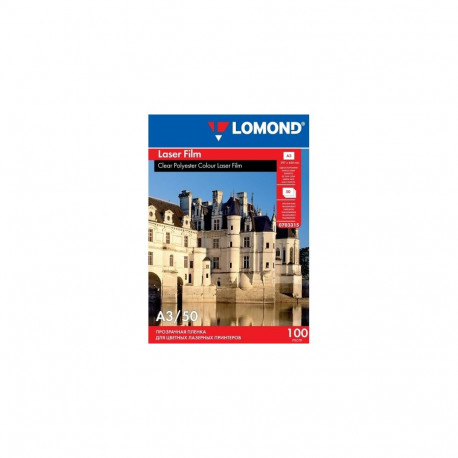 Lomond PET Film for b/w & color laser printers Clear A3, 50 sheets