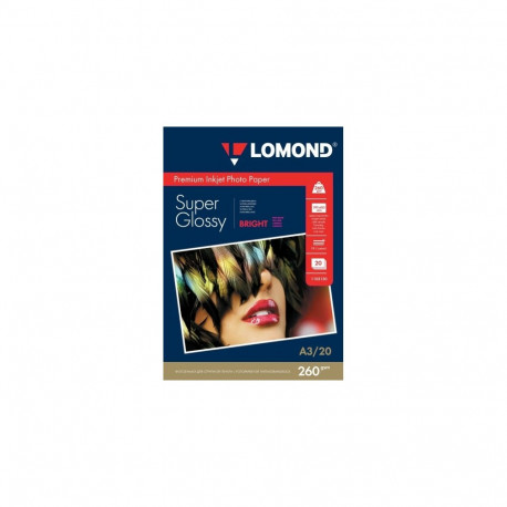 Lomond Premium Photo Paper Super Glossy 260 g/m2 A3, 20 sheets, Bright