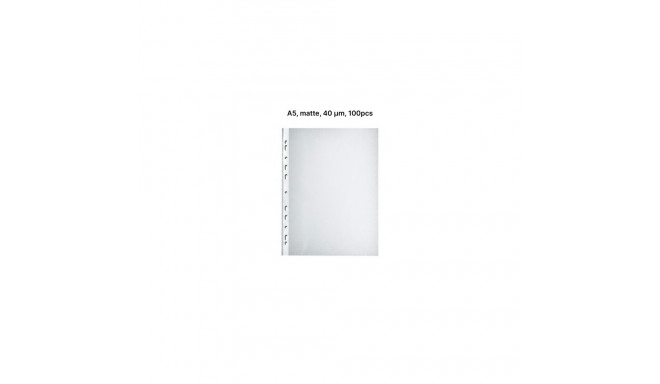 AD Class PUNCHED POCKET Orange Peel A5 40 micr., pouch 100 pcs