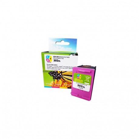 Static Control Ink Cartridge CMY, Compatible with HP 302XL Tri-color (F6U67AE)