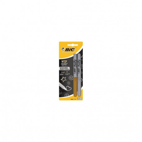 BIC Permanent MARKING set 2 pcs. gold and silver 302259