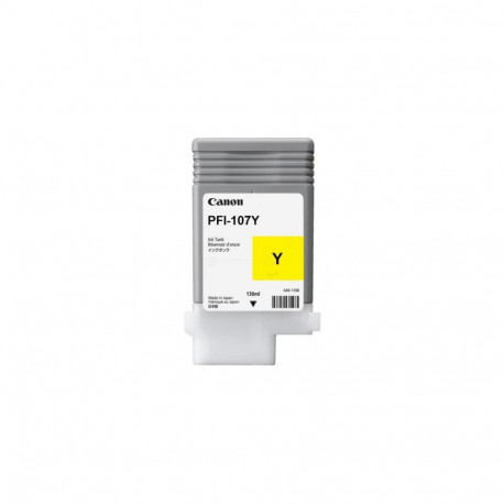 Canon PFI-107Y (6708B001) Ink Cartridge, Yellow