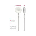 Swissten Braided Metal Magnetic Wireless Charger For Apple Watch USB-C 1.2m