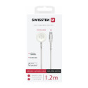 Swissten Braided Metal Magnetic Wireless Charger For Apple Watch USB-C 1.2m
