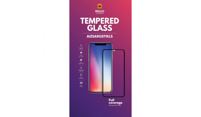 Mocco kaitseklaas Full Face/Full Glue Apple iPhone 13 Pro Max, must