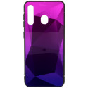 Mocco Stone Ombre Back Case Silicone Case With gradient Color For Apple iPhone 11 Pro Max Purple - B