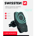 Swissten WM1-AV3 Air Vent Car Holder With Wireless Charging + Micro USB Cable 1.2m