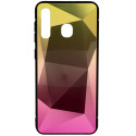 Mocco Stone Ombre Back Case Silicone Case With gradient Color For Apple iPhone 11 Pro Yellow - Pink