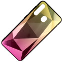 Mocco Stone Ombre Back Case Silicone Case With gradient Color For Apple iPhone 11 Pro Yellow - Pink
