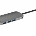 Swissten USB-C Hub 6in1 with 3X USB 3.0 / 1X USB-C Power Delivery / 1X microSD / 1X SD / Aluminum bo
