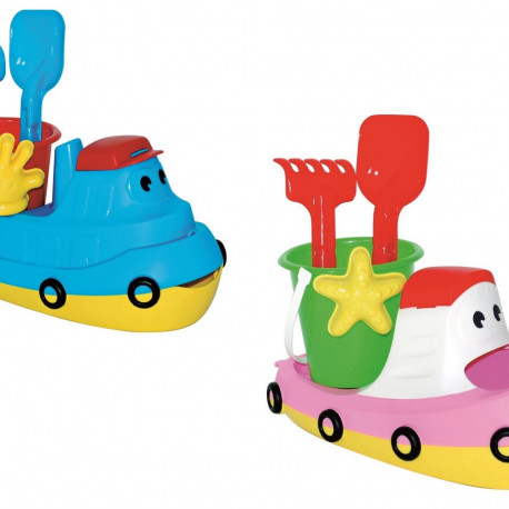 Paat koos liivakastitarvikutega