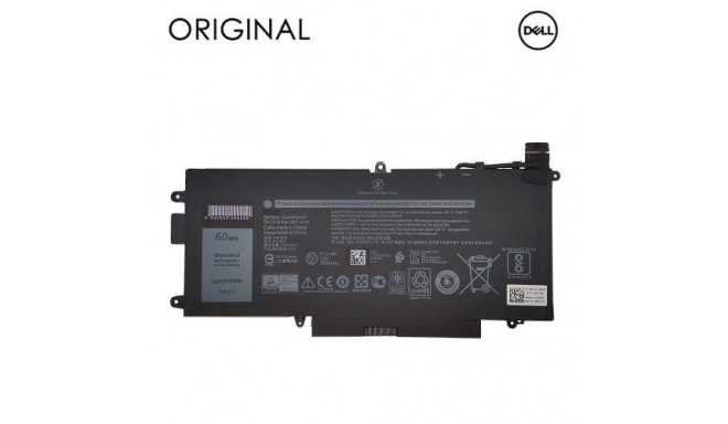 Notebook Battery DELL K5XWW, 7500mAh, Original