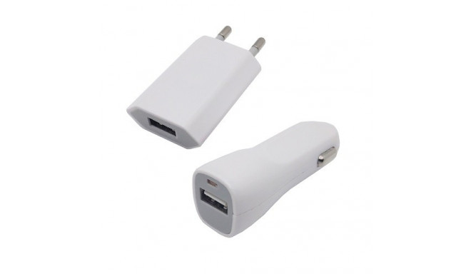Charger for iPhone combo AC + DC + 30 pin Apple cable