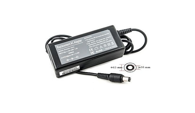 Laptop Power Adapter TOSHIBA 60W: 19V, 3.16A