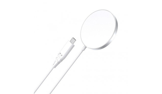 Magnetic Wireless Charger CHOETECH, 15W, iPhone 14, white