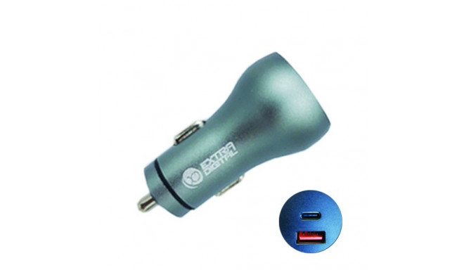 Car Charger USB 3.0+ Type C: 12-24V, 36W, QC3.0+ PD