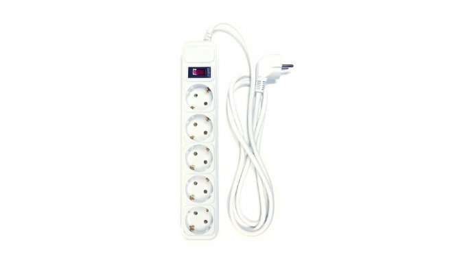 Extension cord 1.8m, 5 sockets, with switch