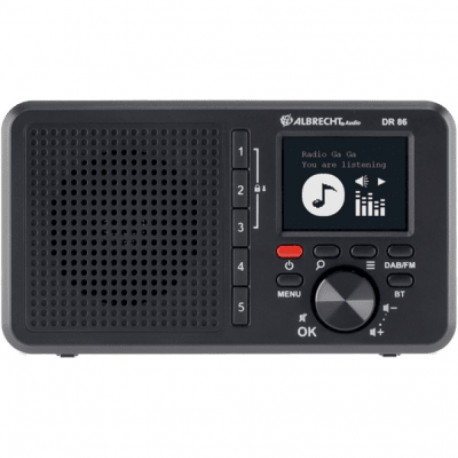 Albrecht DR 86 Senior Digitalradio DAB+ schwarz