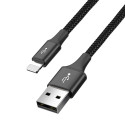 Baseus 2x Lightning | USB Type C | micro USB nylon braided cable 3.5A 1.2m black (CA1T4-A01)