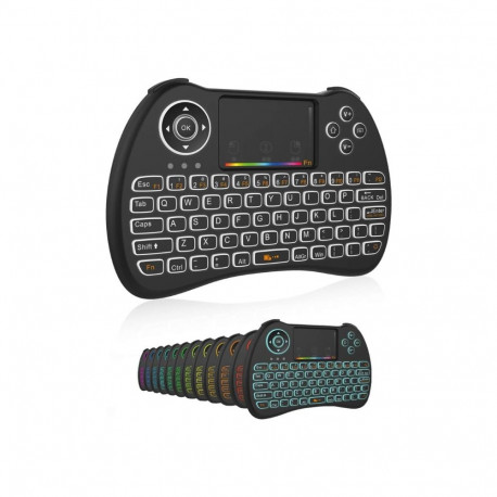 Fusion kompaktne juhtmevaba klaviatuur puuteplaadiga ja värvilise taustavalgustusega Android | iOS |