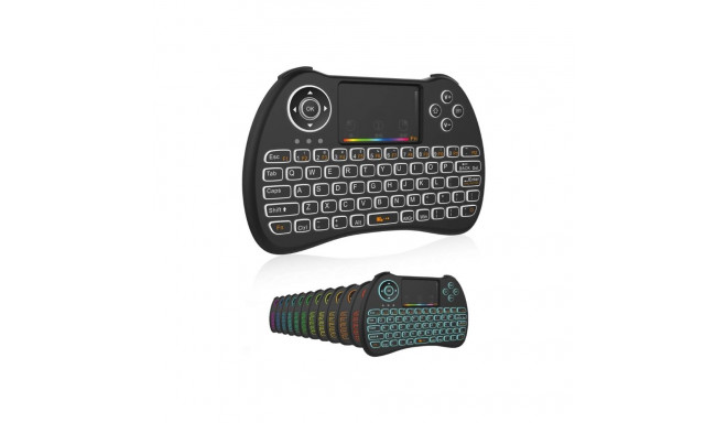 Fusion kompaktne juhtmevaba klaviatuur puuteplaadiga ja värvilise taustavalgustusega Android | iOS |