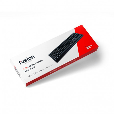 Fusion K05 keyboard USB black (ENG | RUS)