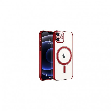 Fusion MagSafe Electroplate ümbris telefoni jaoks Apple iPhone 14 Pro punane