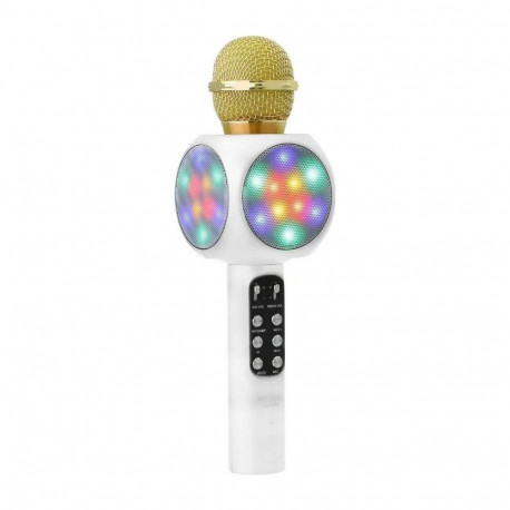 Goodbuy LED 360 karaoke mikrofon koos kõlariga bluetooth | 5W | aux | häälmodulaator | USB | Micro S