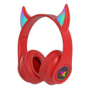 Goodbuy Devil wireless headsets for kids | bluetooth 5.0 | red