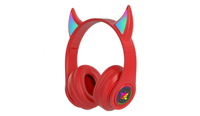 Goodbuy Devil wireless headsets for kids | bluetooth 5.0 | red