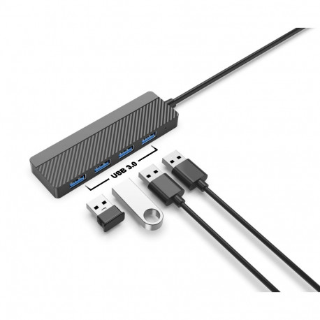 EGA H2 USB-C kuni 4 x USB 3.0 splitter 5 Gbps must (EU Blister)