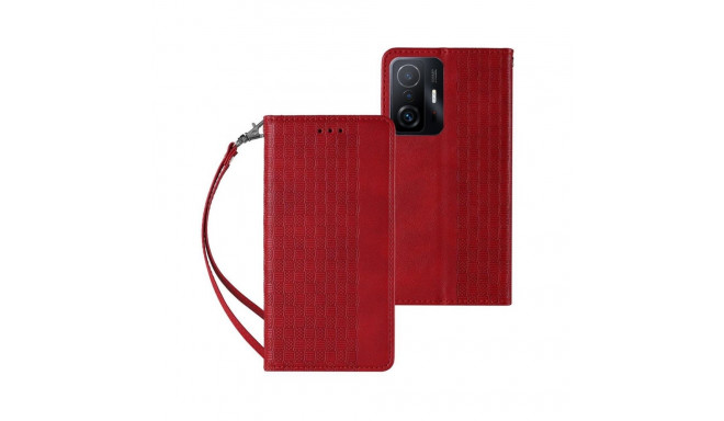 Fusion Magnet Strap raamatukott + kaelapael Samsung A136 Galaxy A13 5G | A04S punane