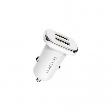Borofone Car charger BZ12 Lasting Power - 2xUSB - 2,4A white