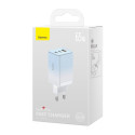 Baseus CCGP050103 DZ-HW Baseus GaN3 Pro Fast Charger 2C+U 65W EU Cloud Blue (With Dynamic Series Fas