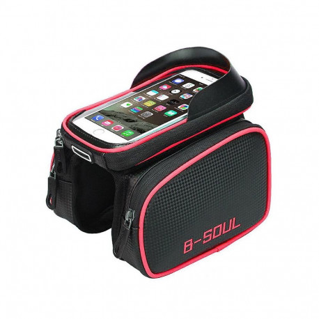Goodbuy BKB014 bicycle bag black | red