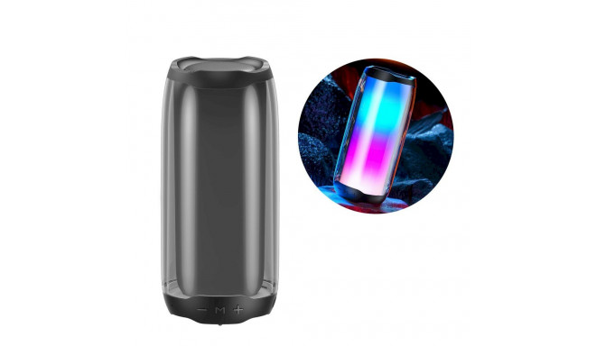 WK Design kaasaskantav traadita Bluetooth 5.0 kõlar RGB 2000mAh must (D31 must)
