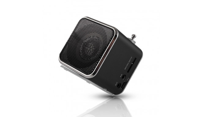 Setty MF-100 kaasaskantav raadio | kõlar | aux | microSD must