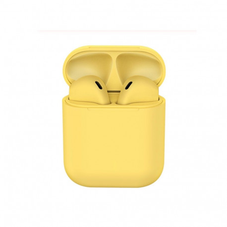 Mikrofoniga juhtmevabad peakomplektid iNpods i12 (kollane)