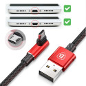 Baseus MVP küünarnukikaabel USB - Micro USB 2A 2m - must