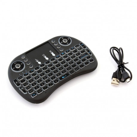 Fusion compact wireless keyboard with touchpad and 3 LED colors for Android | iOS | TV | PC