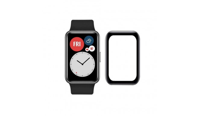 Fusion Nano 9H karastatud klaas kaetud Huawei Watch Fit must