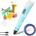 Fusion 3D printing pen for creating figures from PLA | ABS material (Ø 1.75mm) blue