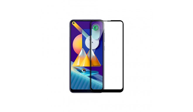 Fusion Full Glue 5D karastatud klaas, kaetud raamiga Samsung M115 Galaxy M11 | A115 Galaxy A11 must
