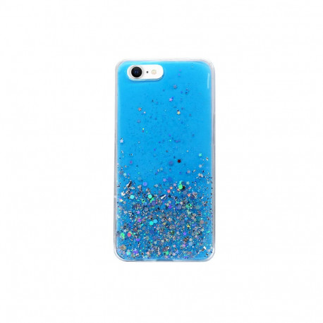Fusion Glue Glitter Back Case Silikoonist ümbris Apple iPhone 12 Pro Max siniseks